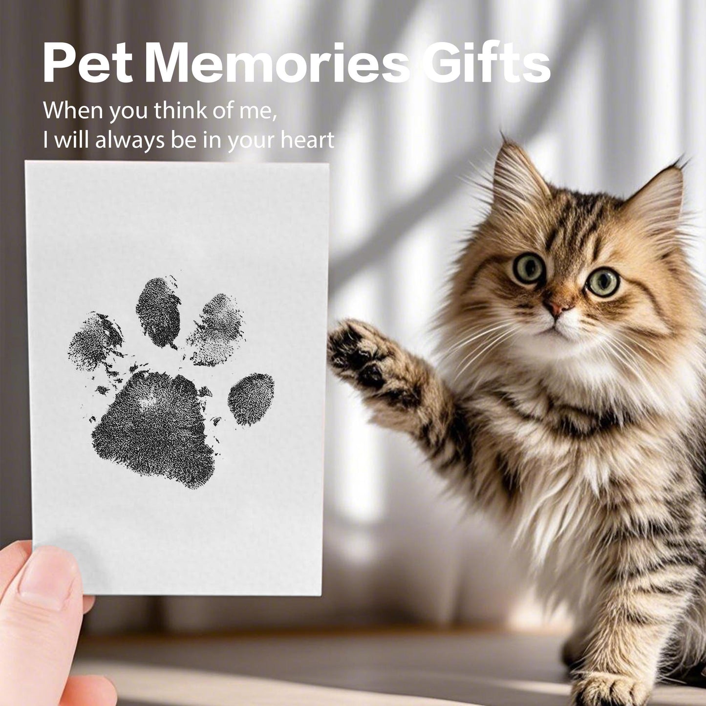 2025 Pet Paw Printing Frame Kit Personalized Memorial Picture Frame With Ink Customization Tool Keepsake Picture Frame Kit DIY Dog Pet Gift